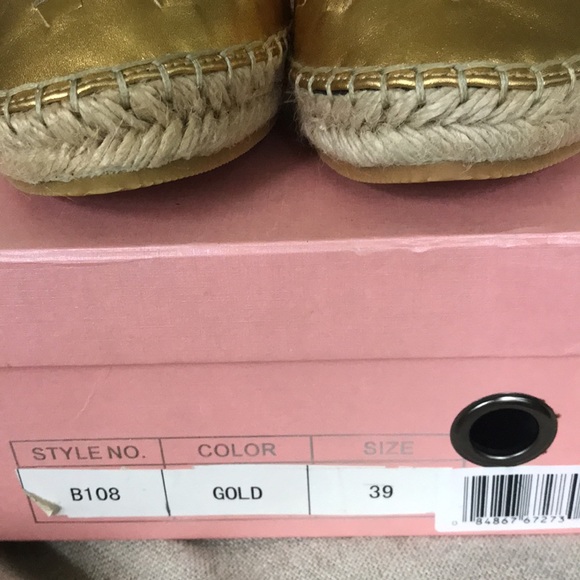 Vivo Rosa leather espadrilles NWOT Made in Italy US7.5 - Picture 2 of 12